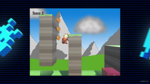 Build and model a 3D Super MARLO runner clone in Unity®! – Screenshot 2