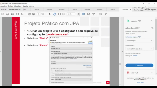 Curso Banco de Dados com JAVA – Screenshot 3