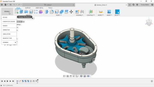 AutoDesk Fusion 360 Görsel Eğitim – Screenshot 1