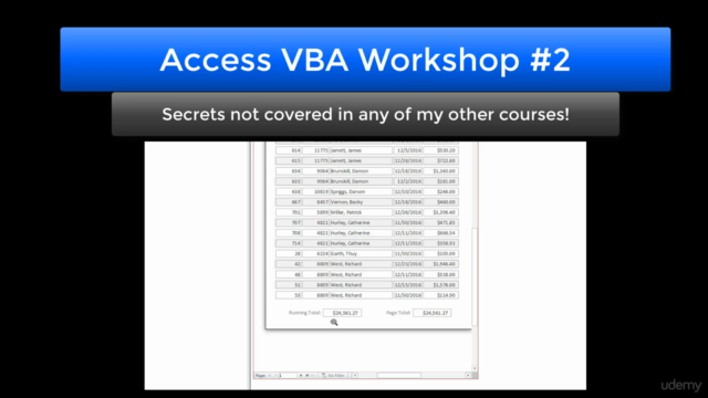 Workshop 2: Access VBA, Design and Advanced Methods – Screenshot 2