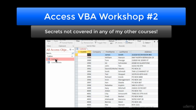 Workshop 2: Access VBA, Design and Advanced Methods – Screenshot 3