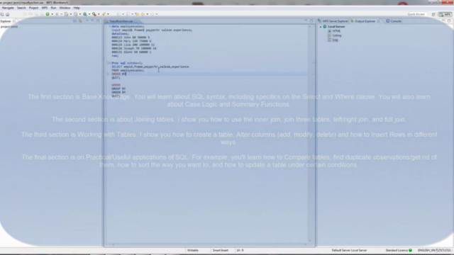 SAS SQL for the SAS Programmer/Analyst - Screenshot_03