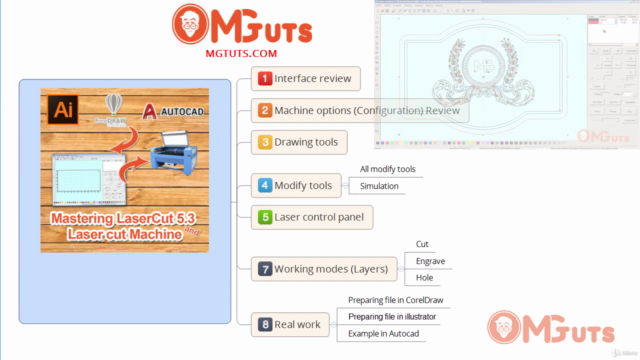 Mastering LaserCut 5.3 and Laser cutting machine – Screenshot 4