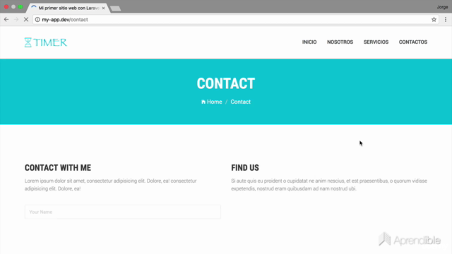 Aprende a crear tu primer sitio web con Laravel - Screenshot_01