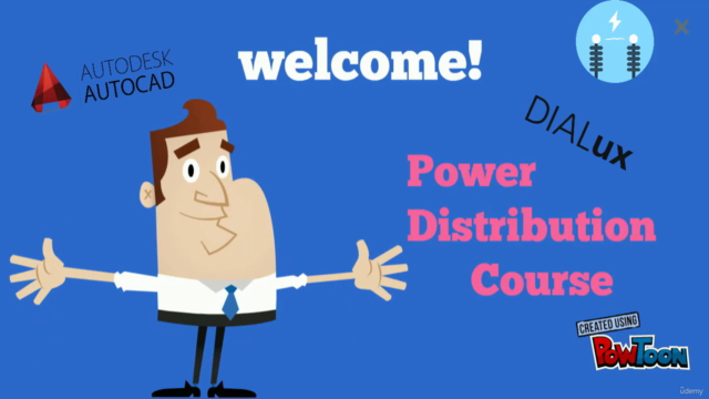 Electrical Power Distribution with AUTOCAD, DIALux & Etap – Screenshot 1
