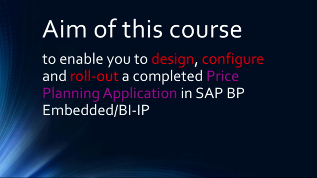 SAP BPC Embedded Sales Price Planning Application – Screenshot 1