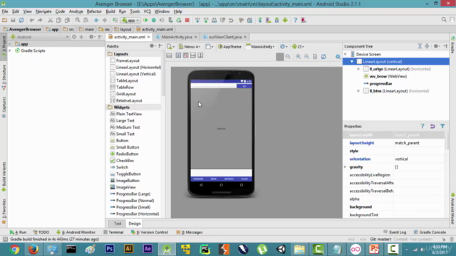 Build a Web Browser for Android : 2 hour Android Project – Screenshot 4