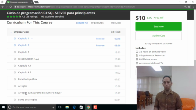Curso de programación C# SQL SERVER para principiantes – Screenshot 2