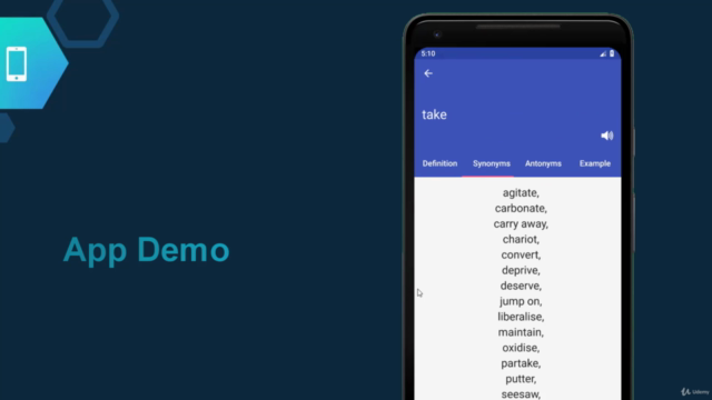 Android - Make a Professional Dictionary App from Scratch – Screenshot 3
