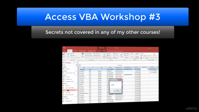 Workshop 3: Access VBA, Design and Advanced Methods – Screenshot 3