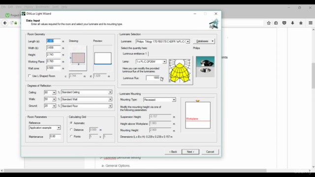 Lighting design by using DIALux Program – Screenshot 3