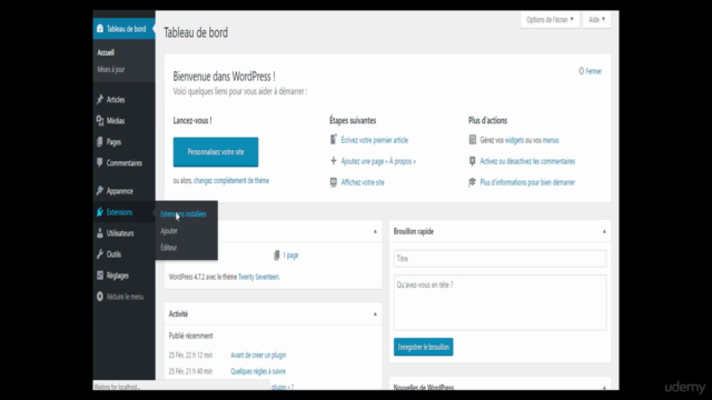 WordPress Plugin Development - Créer votre premier plugin. – Screenshot 2