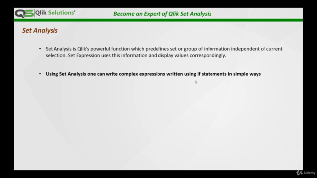 Become an expert of Qlik Set Analysis – Screenshot 2