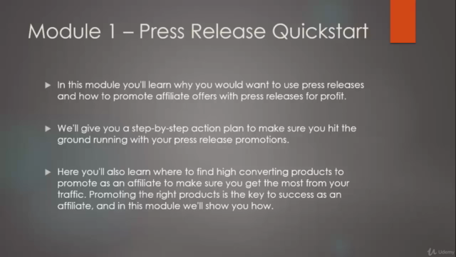 Press Release Marketing: Promote Offers Using Press Releases – Screenshot 2