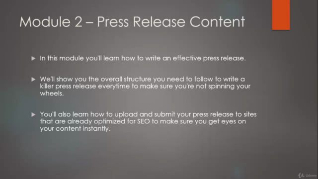 Press Release Marketing: Promote Offers Using Press Releases – Screenshot 3