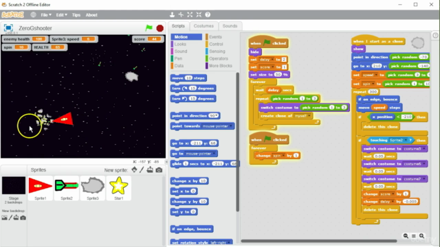 Games and Simulations: The Scratch Masterclass – Screenshot 1