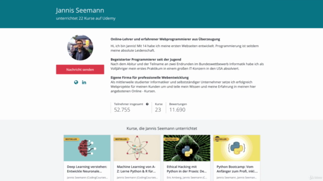 Baue Webseiten mit HTML5 & CSS3: Vom Anfänger zum Profi! – Screenshot 1