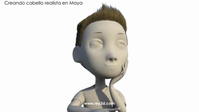 Creando cabello realista en Autodesk Maya – Screenshot 3