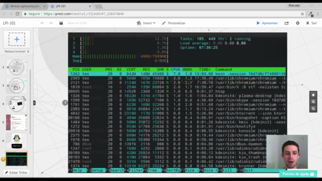 Curso preparatório certificação Linux (LPIC 101 e CompTIA) – Screenshot 3