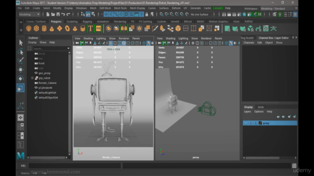 Create Professional 3D Models from Scratch in Maya - Screenshot_03