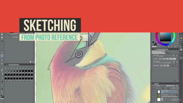 Triangulated Bird: Origami Styled Bird in Adobe Illustrator – Screenshot 1