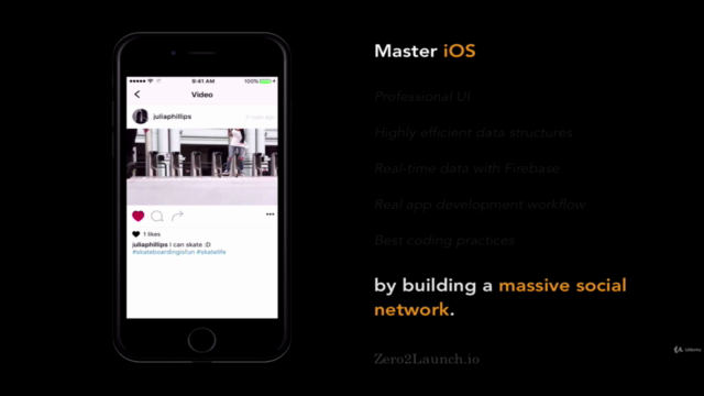Build Instagram to Master Swift 4 and Firebase – Screenshot 4