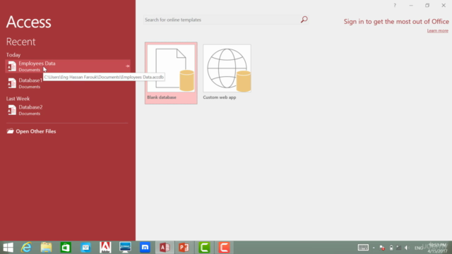 MS Access From Zero To Hero أكسس حتى الاحتراف – Screenshot 1