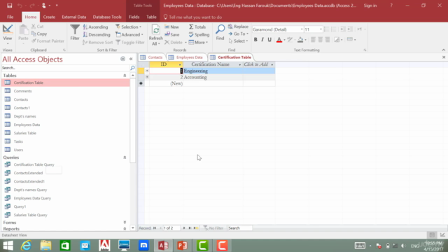 MS Access From Zero To Hero أكسس حتى الاحتراف – Screenshot 2