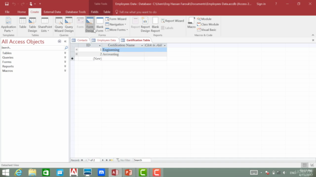 MS Access From Zero To Hero أكسس حتى الاحتراف – Screenshot 3
