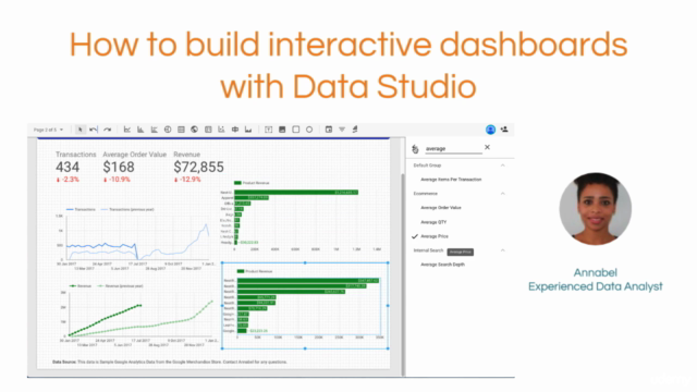 Build Insightful Dashboards with Google Data Studio – Screenshot 1