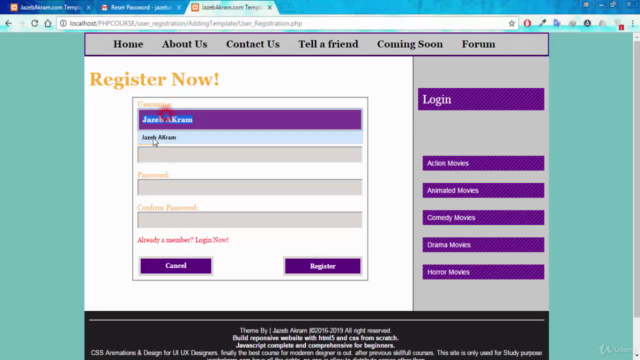 PHP Secure Login and Registration System + Email Activation – Screenshot 4