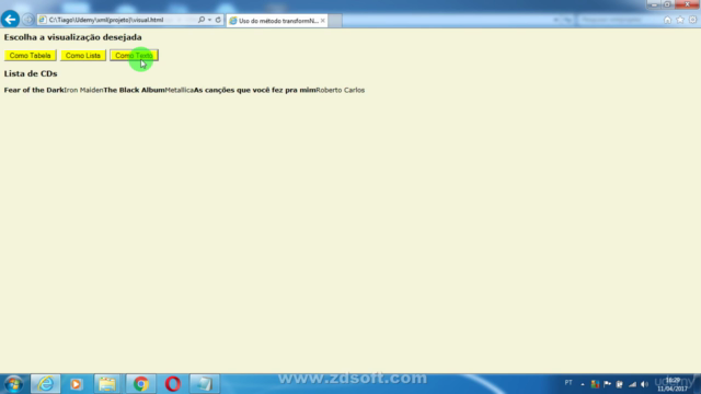 Desenvolvimento de sites em xml – Screenshot 4