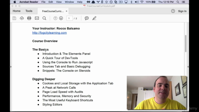 Devtools Pro: The Basics of Chrome Developer Tools – Screenshot 1