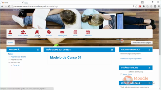 Criando um Projeto Prático com o Moodle – Screenshot 3