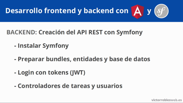 Desarrollo frontend con Angular 4 y backend con Symfony 3.3 – Screenshot 2