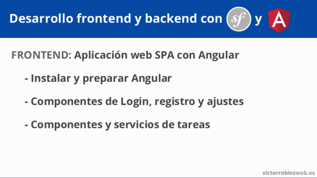 Desarrollo frontend con Angular 4 y backend con Symfony 3.3 – Screenshot 3