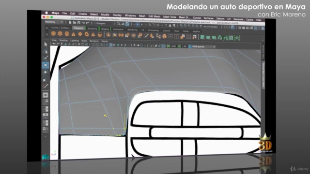 PACK 4 en 1 - Modelado y Texturizado de vehículos en Maya – Screenshot 1