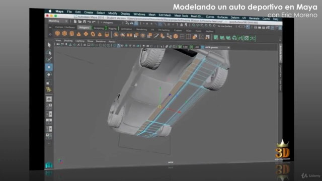 PACK 4 en 1 - Modelado y Texturizado de vehículos en Maya – Screenshot 3