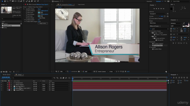 After Effects CC: Animating Text Titles For Beginners – Screenshot 3