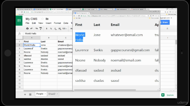 Google Apps Google Script - Content System Web App Project – Screenshot 3