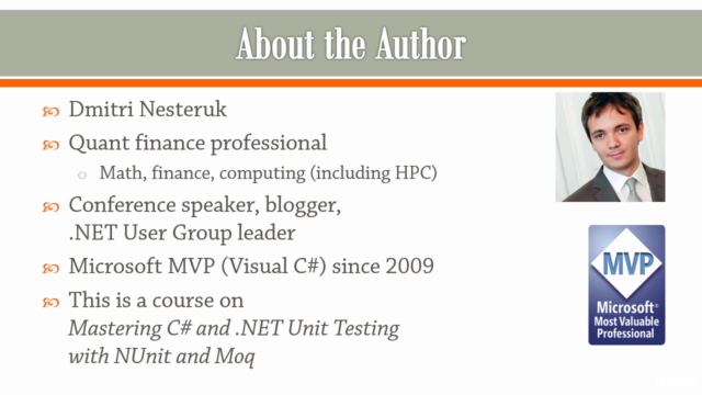 Master .NET and C# Unit Testing with NUnit and Moq – Screenshot 1