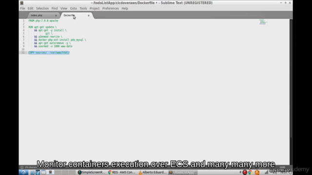 Docker over AWS with ECS. Implementing IaaS, CI and CD – Screenshot 4