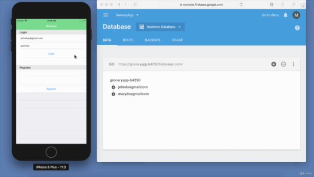 Mastering Firebase for iOS Using Swift Language – Screenshot 3