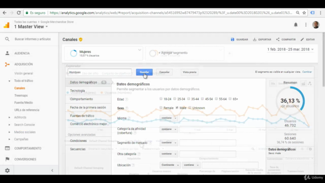Google Analytics, Curso completo con Profesor Certificado – Screenshot 2