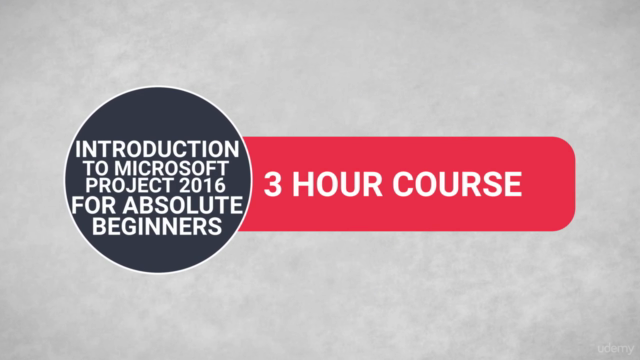 Introduction to Microsoft Project 2016 for Beginners – Screenshot 1