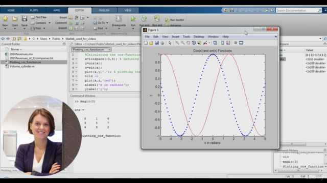 #1 MATLAB basics – Screenshot 2