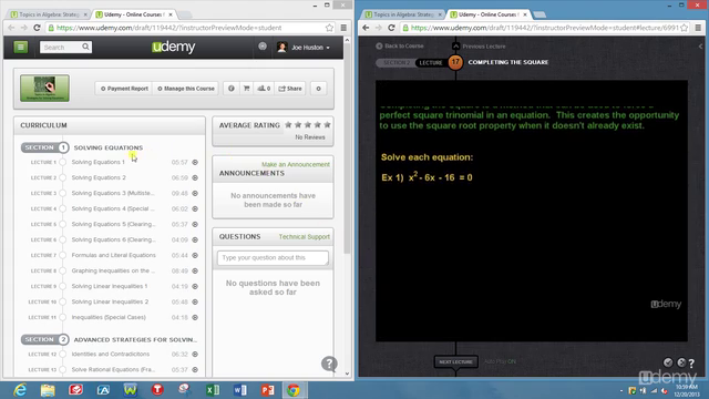 Topics in Algebra: Strategies for Solving Equations – Screenshot 1