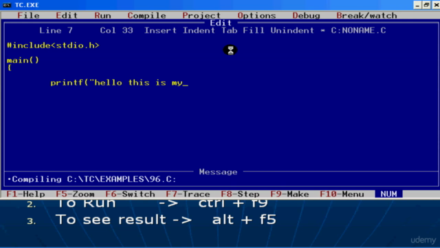C Language in Telugu – Screenshot 1