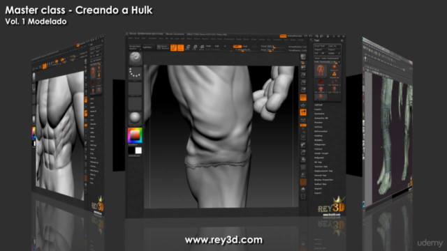 Esculpido orgánico de personajes 3D en Maya y ZBrush – Screenshot 3