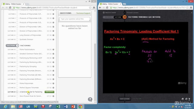 Topics in Algebra: Polynomials and Factoring – Screenshot 3